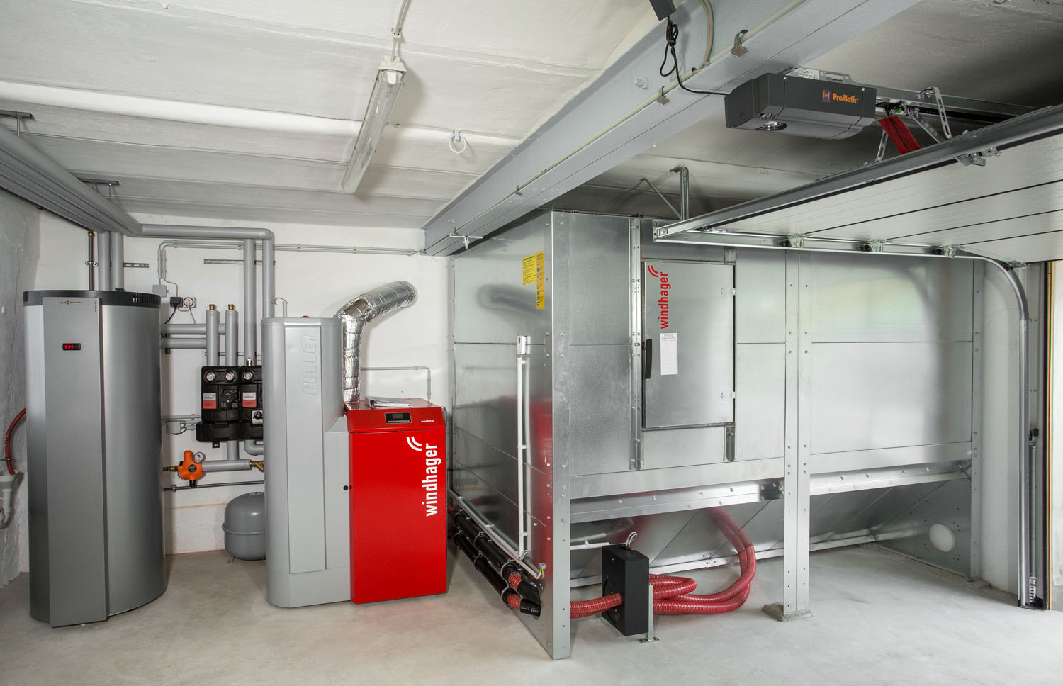 Vollautomatische Pelletsheizung